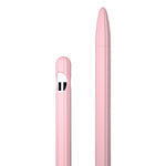 Custodia per stilo in silicone liquido a strisce 3 in 1 con due cappucci per le punte, For Apple Pencil 1, For Apple Pencil 2