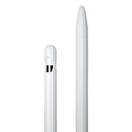 Custodia per stilo in silicone liquido a strisce 3 in 1 con due cappucci per le punte, For Apple Pencil 1, For Apple Pencil 2