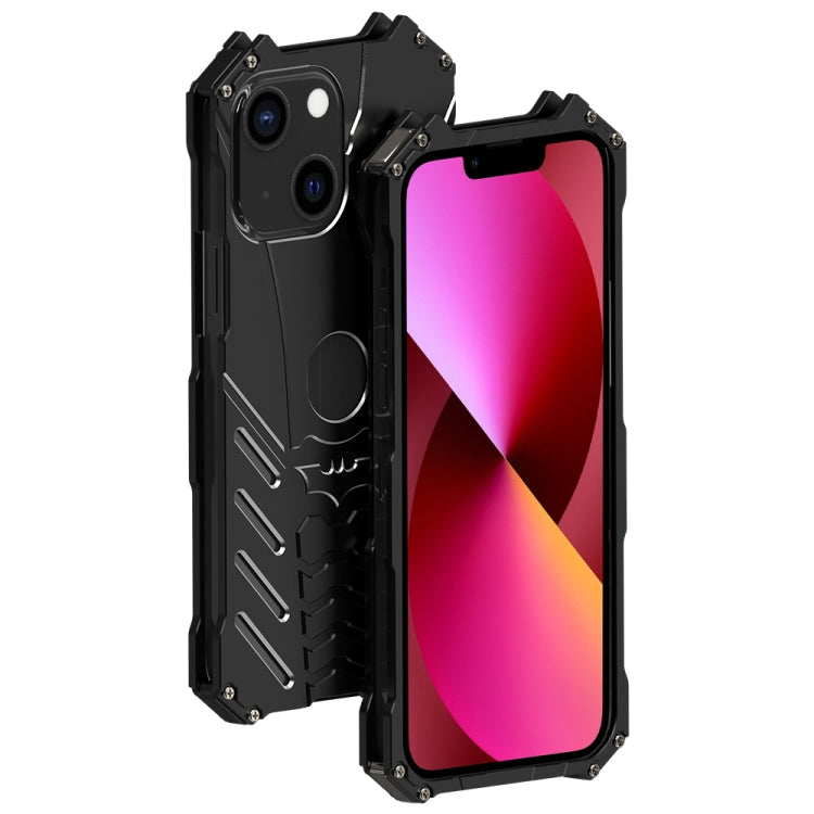 Custodia protettiva per cellulare R-JUST Batman in metallo, For iPhone 14, For iPhone 14 Plus, For iPhone 14 Pro, For iPhone 14 Pro Max