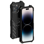 Custodia protettiva per cellulare R-JUST Batman in metallo, For iPhone 14, For iPhone 14 Plus, For iPhone 14 Pro, For iPhone 14 Pro Max