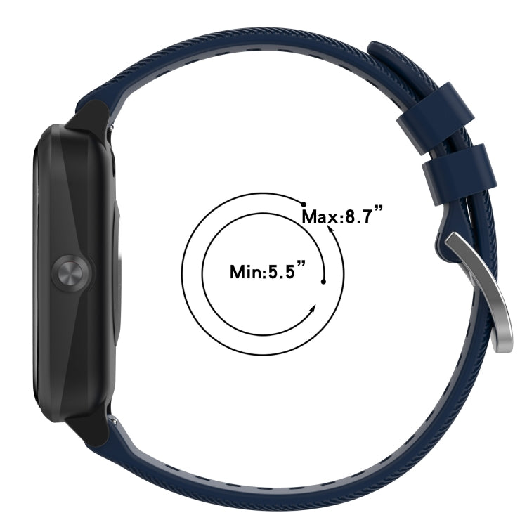 Cinturino in silicone testurizzato a croce da 19 mm, For Xiaomi Haylou Solar LS01