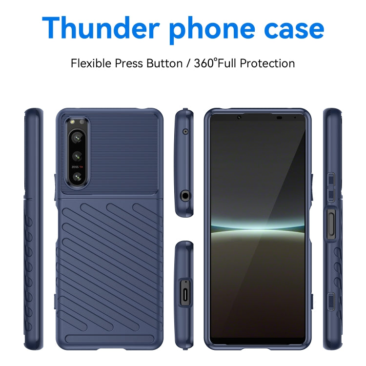 Custodia protettiva per telefono in TPU antiurto Thunderbolt, For Sony Xperia 5 IV