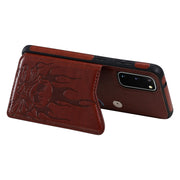 Custodia portafoglio antiurto con teschio per Galaxy S20