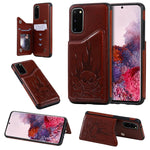 Custodia portafoglio con teschio per Samsung Galaxy S20