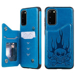 Custodia portafoglio con teschio per Samsung Galaxy S20