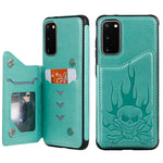 Custodia portafoglio con teschio per Samsung Galaxy S20
