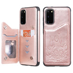 Custodia portafoglio con teschio per Samsung Galaxy S20