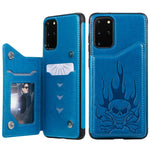 Custodia portafoglio con teschio per Samsung Galaxy S20