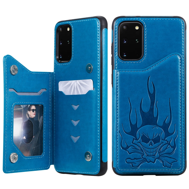 Custodia portafoglio con teschio per Samsung Galaxy S20