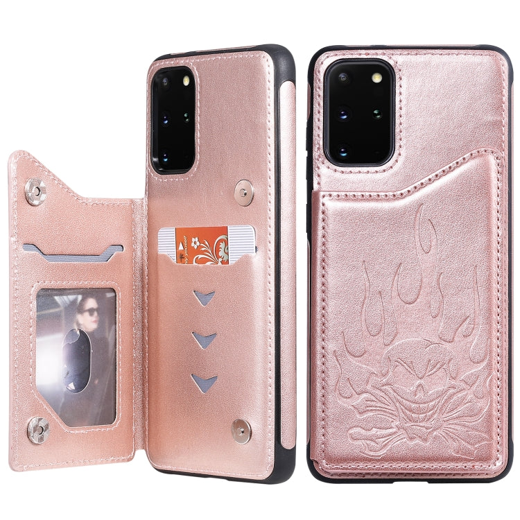 Custodia portafoglio con teschio per Samsung Galaxy S20