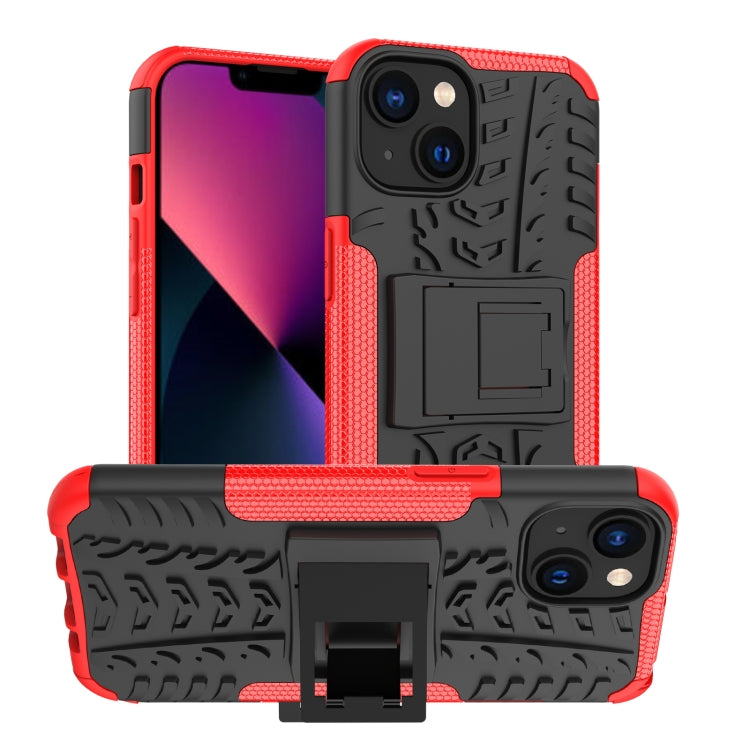 Gomma Texture TPU + Custodia per telefono PC con supporto, For iPhone 14, For iPhone 14 Plus, For iPhone 14 Pro