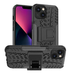 Gomma Texture TPU + Custodia per telefono PC con supporto, For iPhone 14, For iPhone 14 Plus, For iPhone 14 Pro