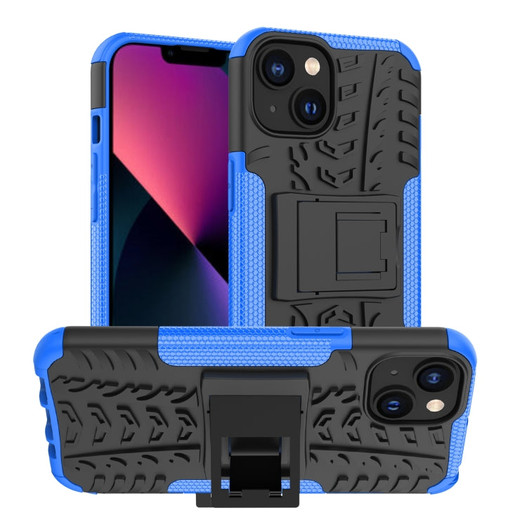 Gomma Texture TPU + Custodia per telefono PC con supporto, For iPhone 14, For iPhone 14 Plus, For iPhone 14 Pro