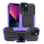 Gomma Texture TPU + Custodia per telefono PC con supporto, For iPhone 14, For iPhone 14 Plus, For iPhone 14 Pro