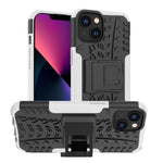 Gomma Texture TPU + Custodia per telefono PC con supporto, For iPhone 14, For iPhone 14 Plus, For iPhone 14 Pro