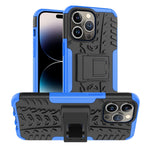 Gomma Texture TPU + Custodia per telefono PC con supporto, For iPhone 14, For iPhone 14 Plus, For iPhone 14 Pro