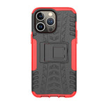 Gomma Texture TPU + Custodia per telefono PC con supporto, For iPhone 14 Pro Max