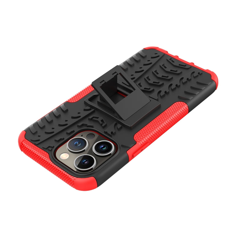 Gomma Texture TPU + Custodia per telefono PC con supporto, For iPhone 14 Pro Max