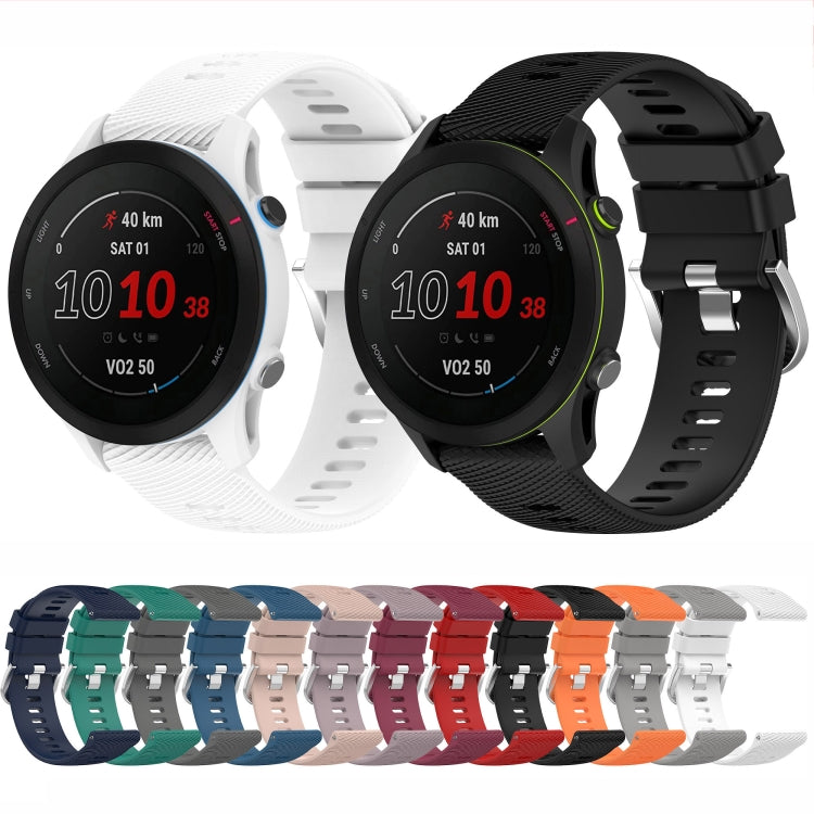 Cinturino in silicone testurizzato incrociato da 22 mm, For Garmin Forerunner255