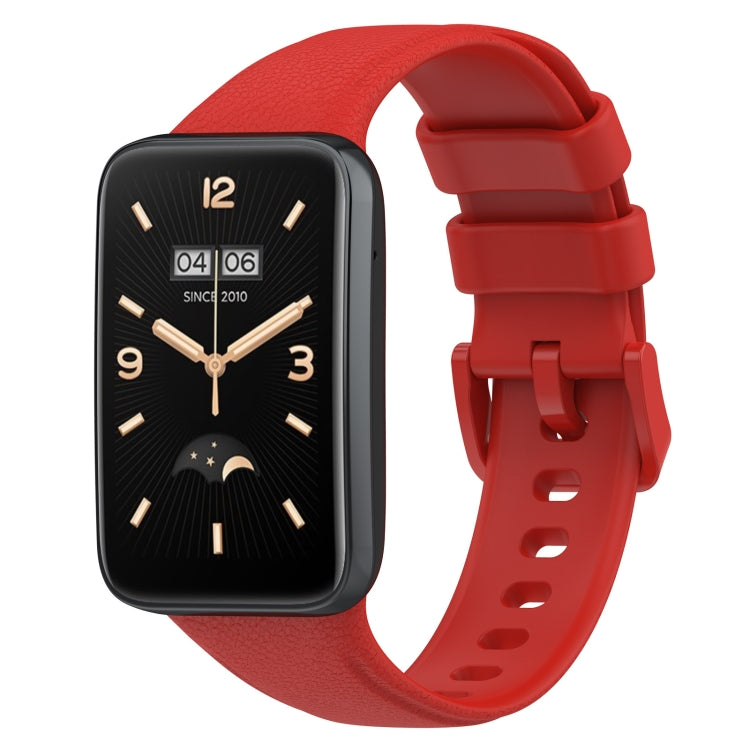 Cinturino per orologio in pelle con texture Litchi, For Xiaomi Mi Band 7 Pro