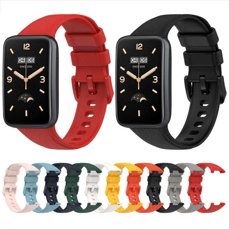Cinturino per orologio in pelle con texture Litchi, For Xiaomi Mi Band 7 Pro