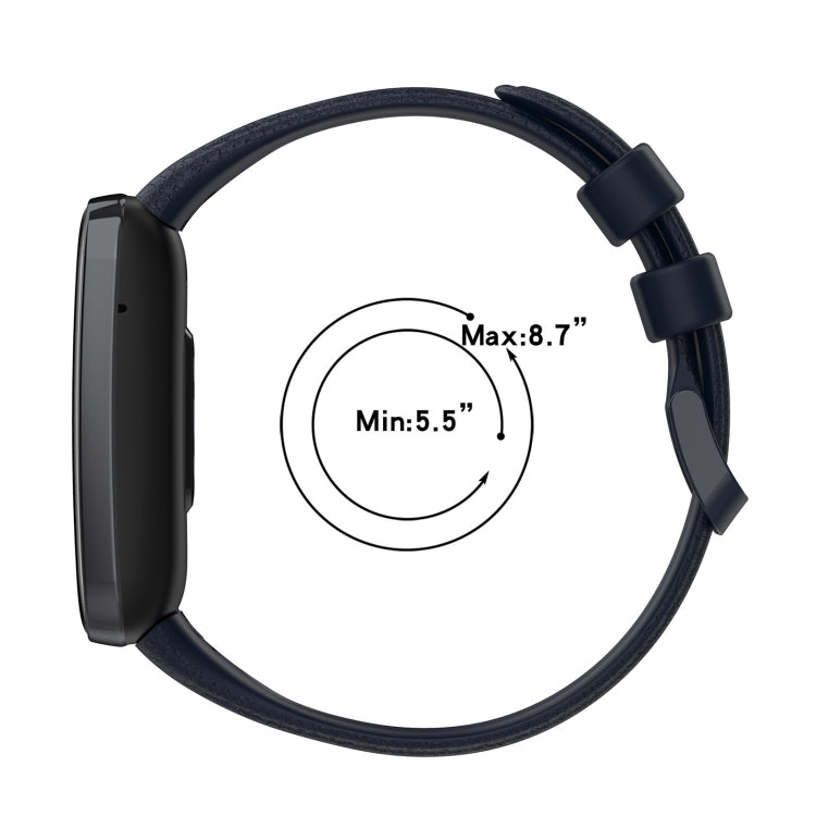 Cinturino per orologio in pelle con texture Litchi, For Xiaomi Mi Band 7 Pro