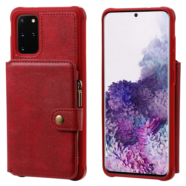 Custodia portafoglio con cerniera per Samsung Galaxy S20+