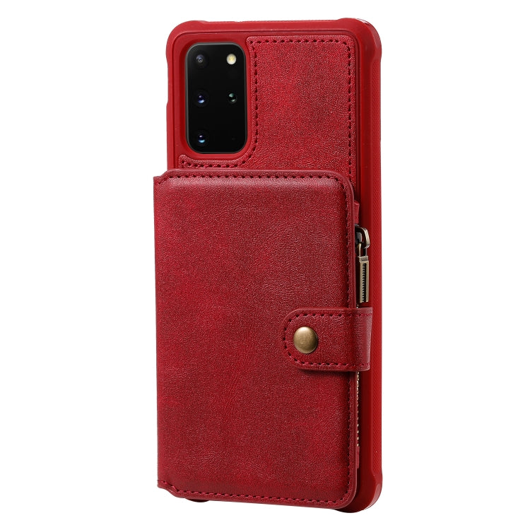 Custodia portafoglio con cerniera per Samsung Galaxy S20+