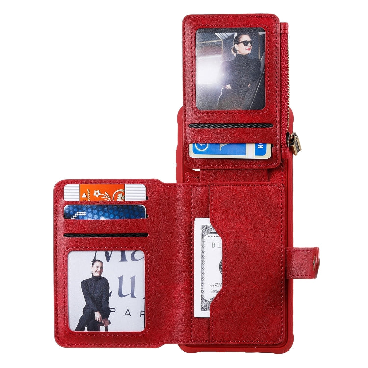 Custodia portafoglio con cerniera per Samsung Galaxy S20+