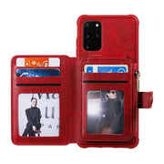 Custodia portafoglio con cerniera per Samsung Galaxy S20+