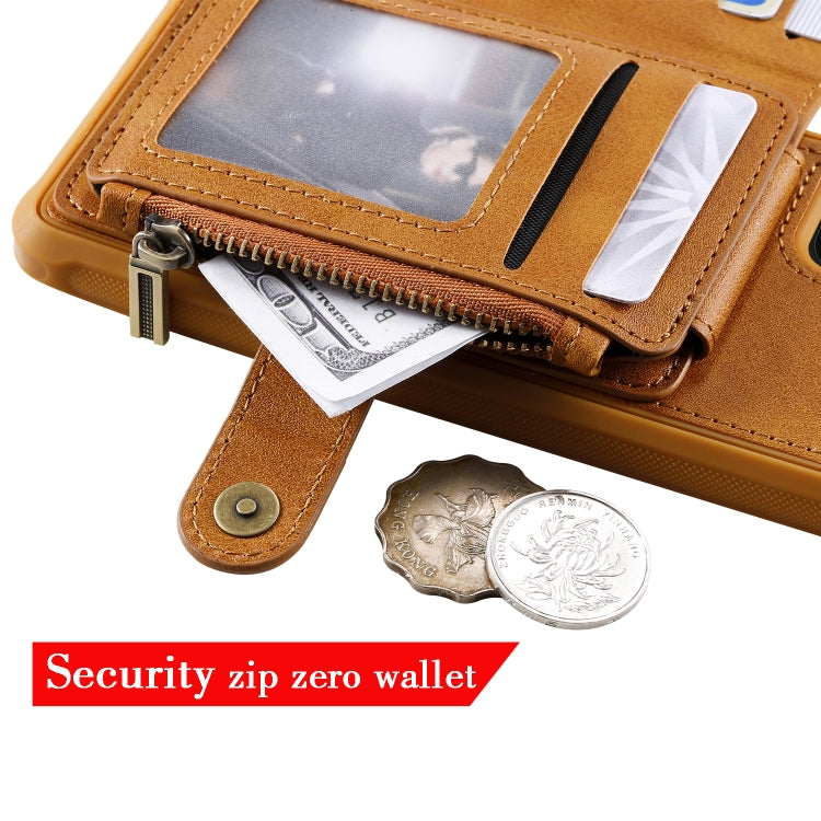 Custodia portafoglio con cerniera per Samsung Galaxy S20+