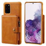 Custodia portafoglio con cerniera per Samsung Galaxy S20+