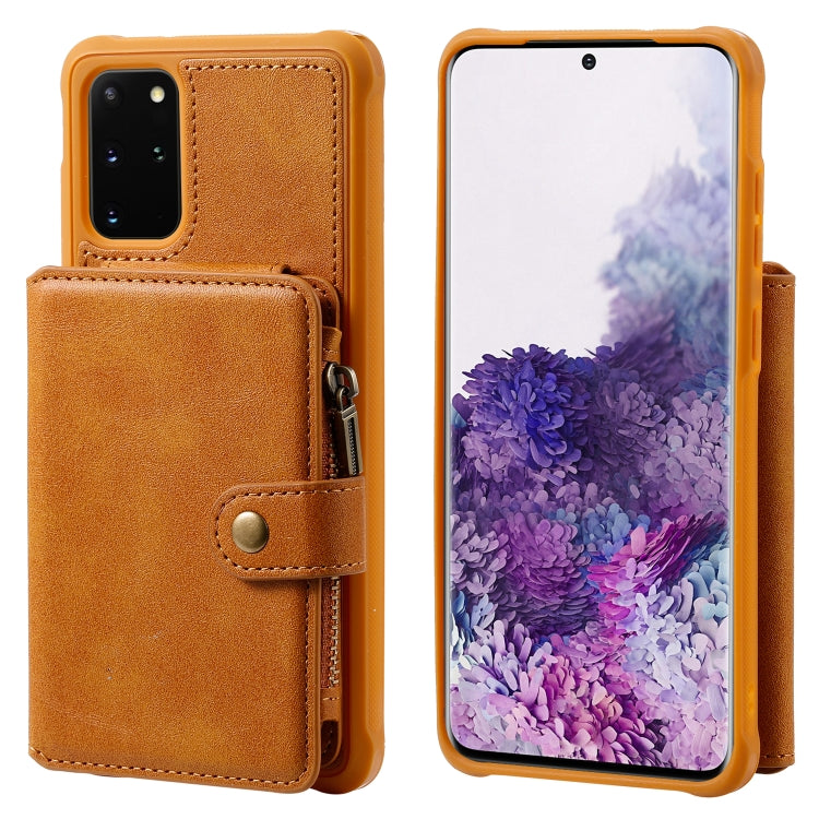 Custodia portafoglio con cerniera per Samsung Galaxy S20+