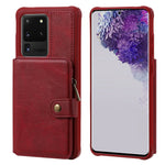 Custodia portafoglio con cerniera per Samsung Galaxy S20+
