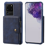 Custodia portafoglio con cerniera per Samsung Galaxy S20+