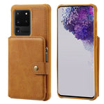Custodia portafoglio con cerniera per Samsung Galaxy S20+