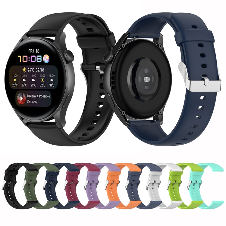 Cinturino in silicone morbido tinta unita, For Huawei Watch3 Pro New