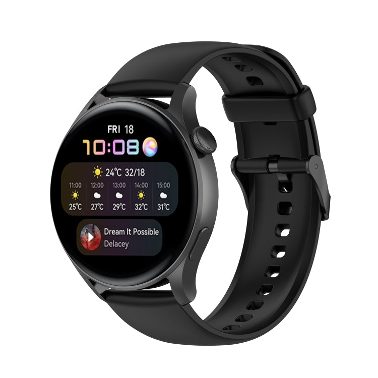 Cinturino in silicone morbido tinta unita, For Huawei Watch3 Pro New