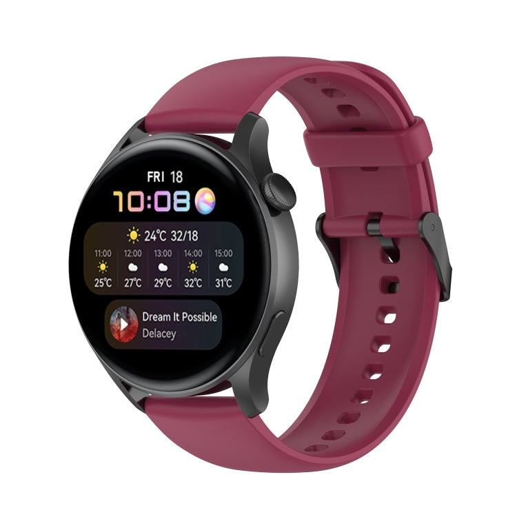 Cinturino in silicone morbido tinta unita, For Huawei Watch3 Pro New