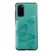 Custodia portafoglio con motivo farfalla per Samsung Galaxy S20