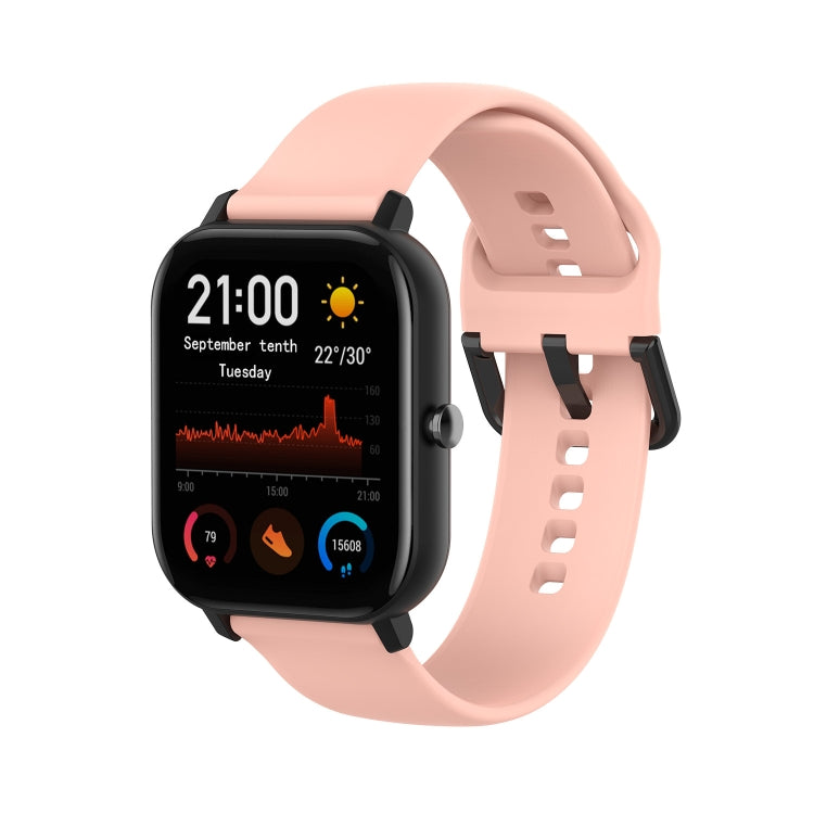 Per Amazfit GTS4 Mini cinturino in silicone morbido tinta unita, S Size, Large Size