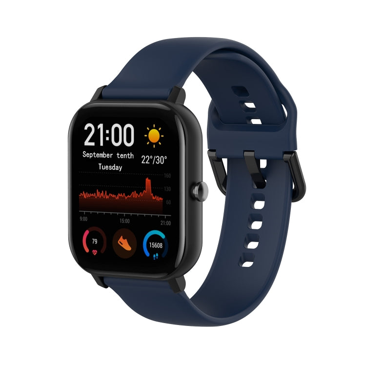 Per Amazfit GTS4 Mini cinturino in silicone morbido tinta unita, S Size, Large Size
