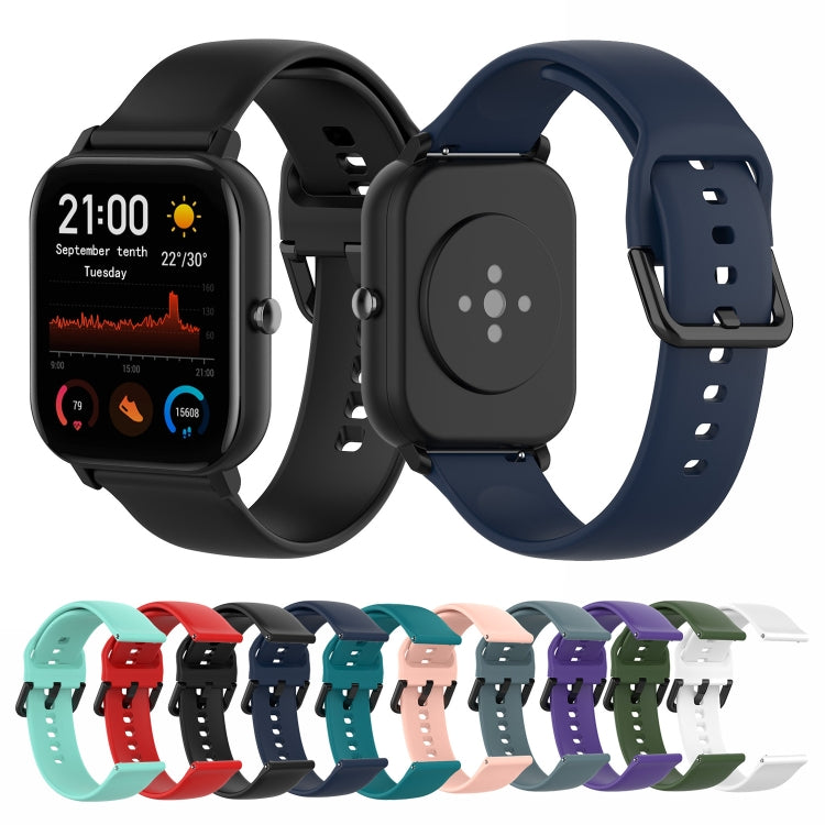 Per Amazfit GTS4 Mini cinturino in silicone morbido tinta unita, S Size, Large Size