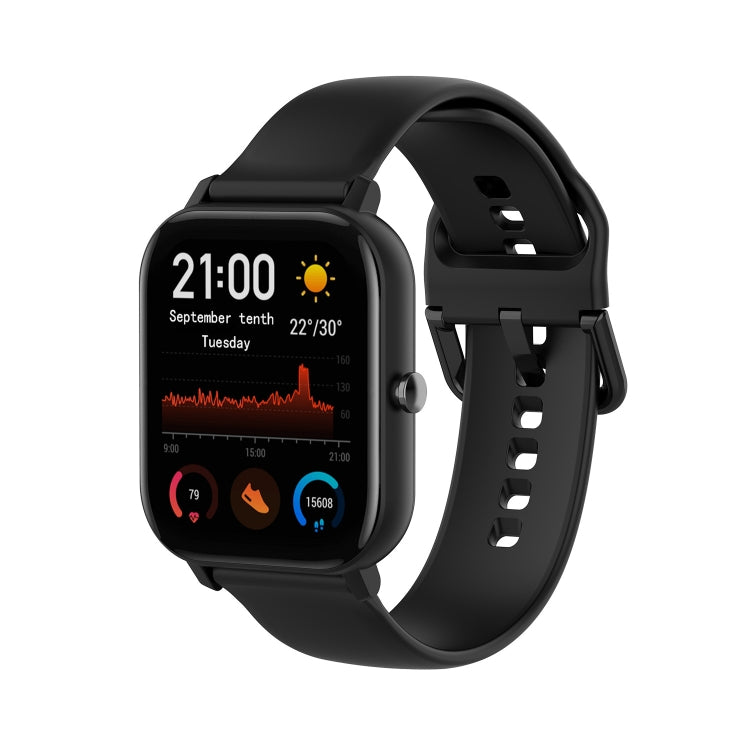 Per Amazfit GTS4 Mini cinturino in silicone morbido tinta unita, S Size, Large Size