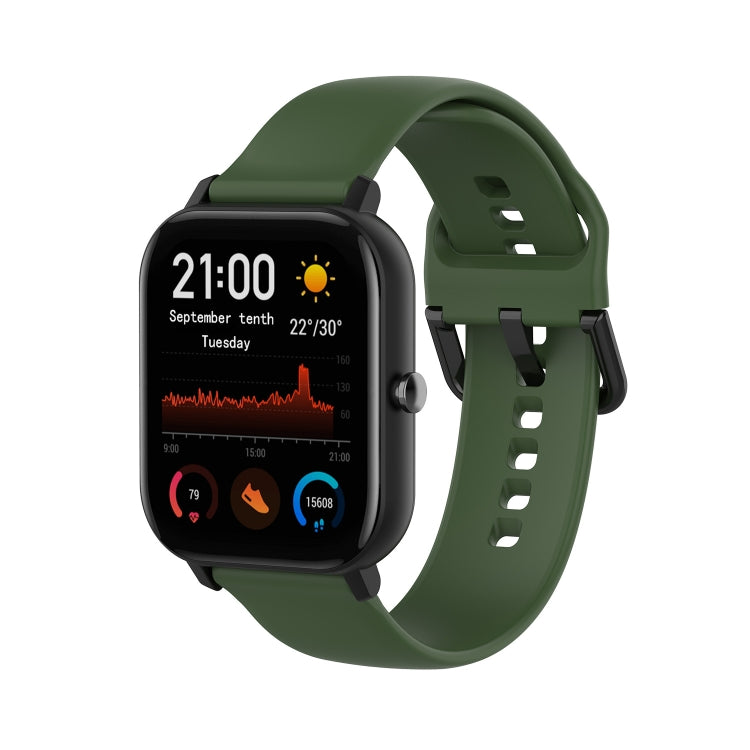 Per Amazfit GTS4 Mini cinturino in silicone morbido tinta unita, S Size, Large Size