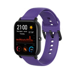 Per Amazfit GTS4 Mini cinturino in silicone morbido tinta unita, S Size, Large Size