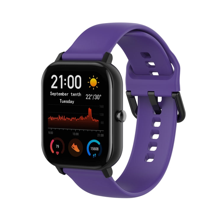 Per Amazfit GTS4 Mini cinturino in silicone morbido tinta unita, S Size, Large Size