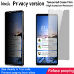 Pellicola protettiva in vetro temperato anti-spia imak HD, For Sony Xperia 1 IV / 1 III, For Sony Xperia 10 IV / 10 III