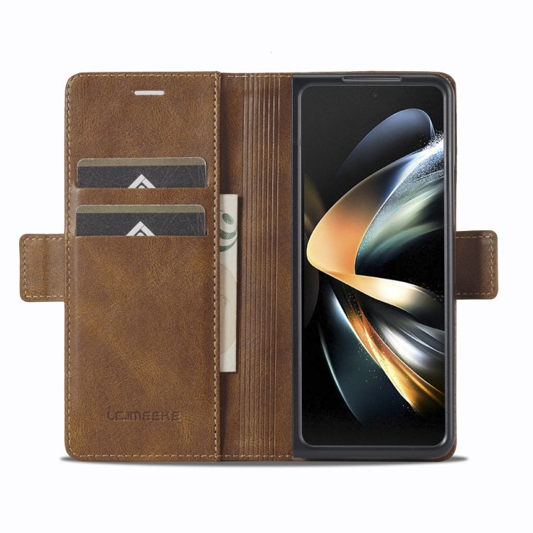 Custodia per telefono in pelle antifurto LC.IMEEKE RFID, For Samsung Galaxy Z Fold4 5G, For Samsung Galaxy Z Fold3 5G, For Samsung Galaxy Z Flip4 5G, For Samsung Galaxy Z Flip3 5G