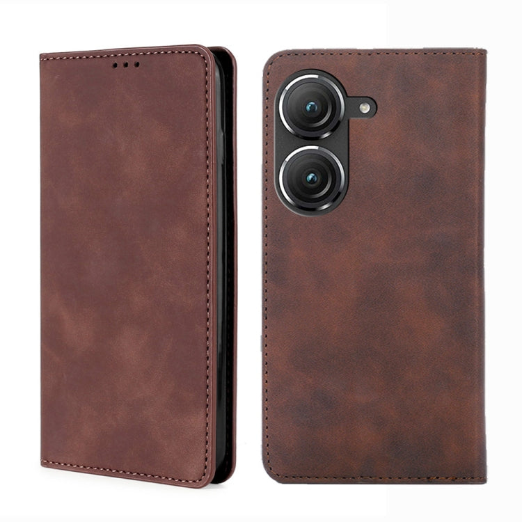 Custodia per telefono in pelle con vibrazione orizzontale magnetica Skin Feel, For OnePlus Ace Pro 5G, For TCL 305i, For Xiaomi Redmi K50 Ultra/Xiaomi 12T/Xiaomi 12T Pro, For Asus Zenfone 9, For Huawei nova Y90 4G